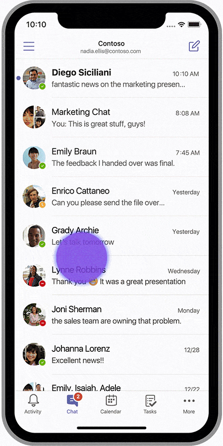 Microsoft Teams in action